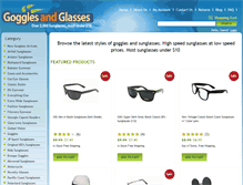 Tablet Screenshot of gogglesandglasses.com